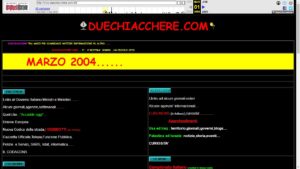 duechiacchere.com nel 2004